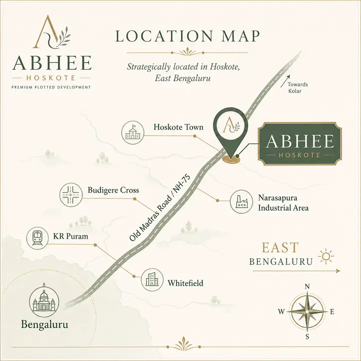 Abhee Hoskote location map Abhee Hoskote location map